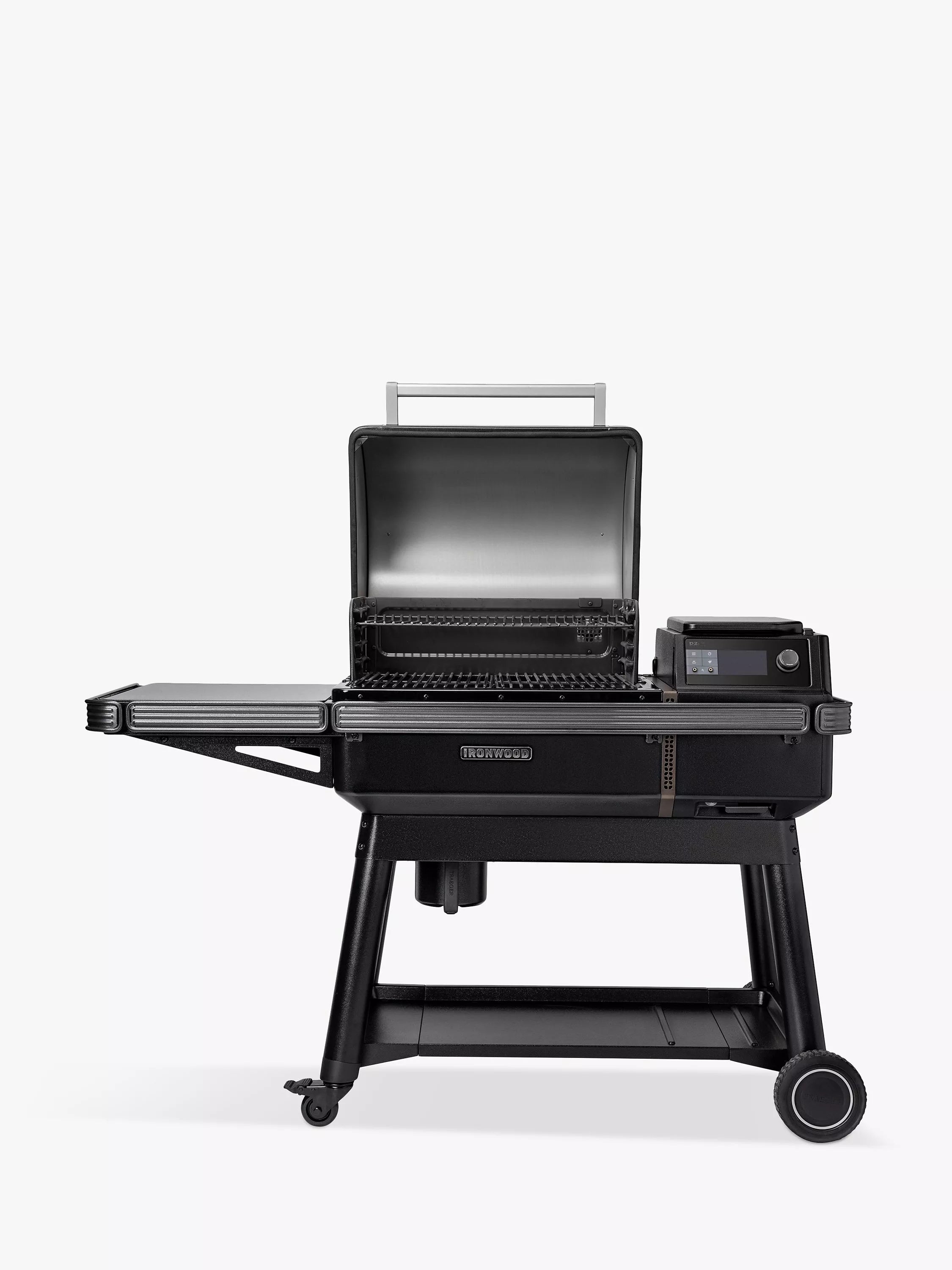Traeger Ironwood UK WiFi Connected Wood Pellet BBQ, Black