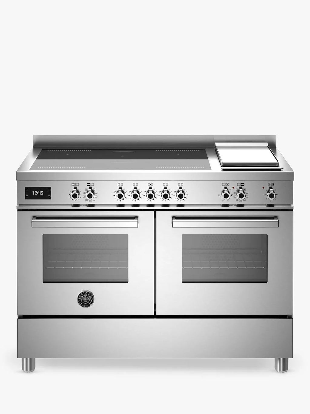Bertazzoni Professional Series Electric Range Cooker with Induction Hob, Stainless Steel