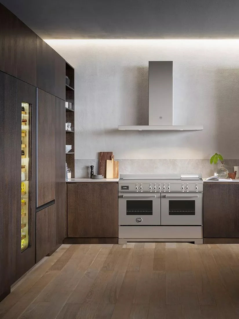 Bertazzoni Professional Series Electric Range Cooker with Induction Hob, Stainless Steel