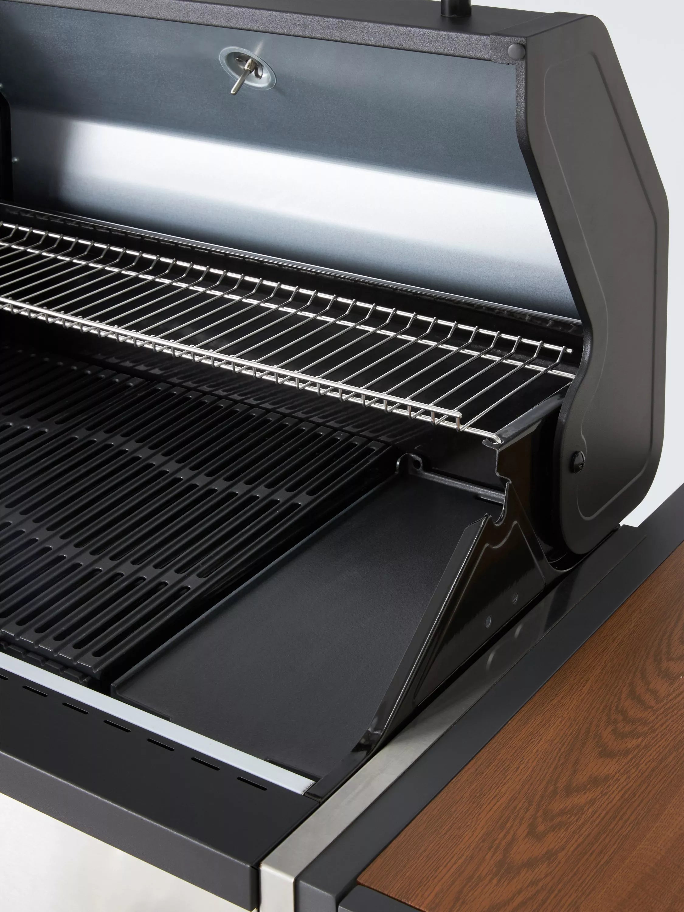 Outdoor Kitchen with Side Burner & Grillstream 4-Burner Hybrid Gas & Charcoal BBQ