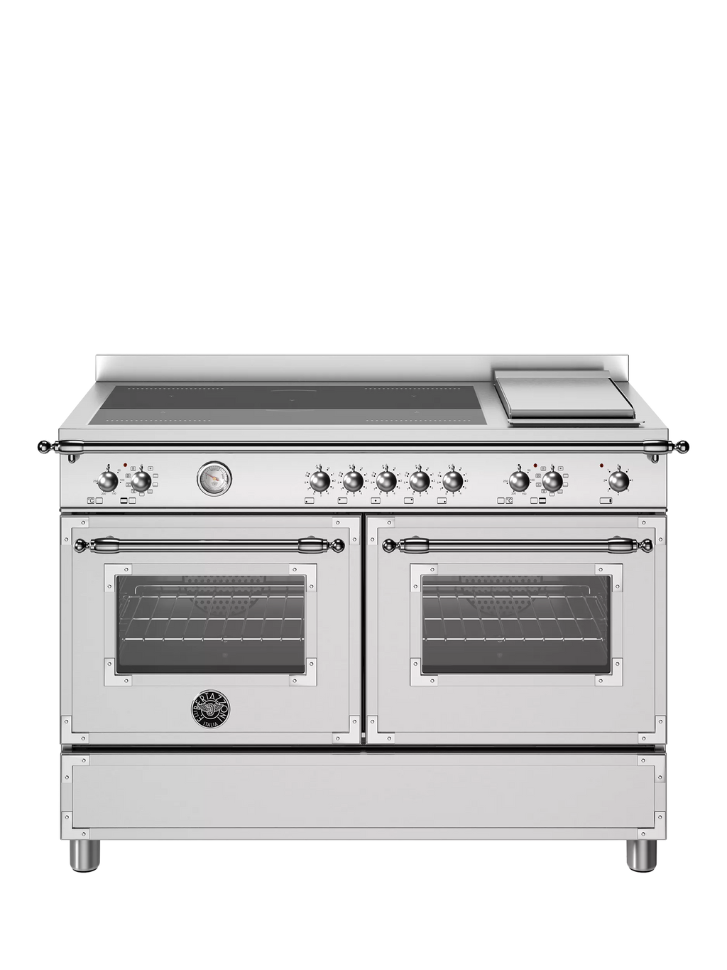 Bertazzoni Heritage Series HER125I2EXT 120cm Electric Range Cooker with Induction Hob, Stainless Steel