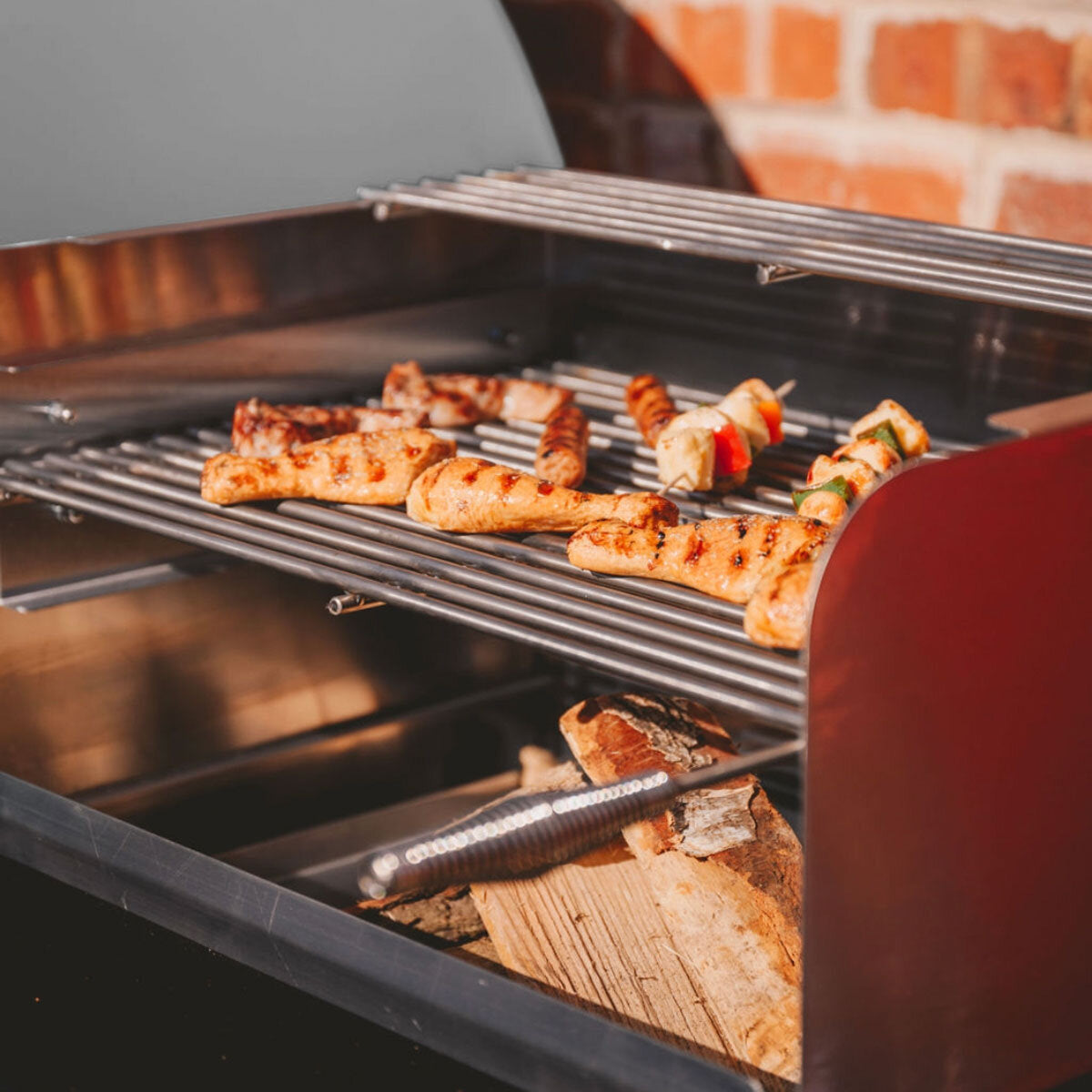 Alpha Pro Grande Fumoso Wood-Fired Pizza Oven and BBQ Grill Bundle in Stainless Steel + Cover