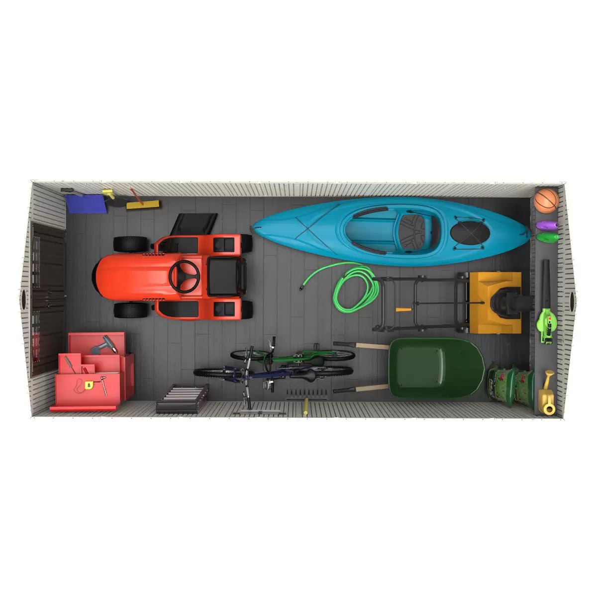 Lifetime Storage Shed 8ft x 17ft 5" (2.4 x 5.3m) Rough Cut Outdoor Storage Shed - Model 60352