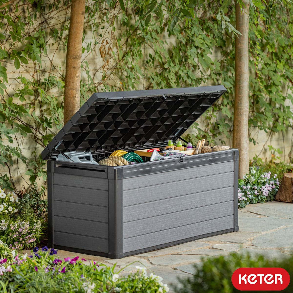 Keter Cortina 570 Litre Outdoor Storage Deck Box UV protection Weather resistant