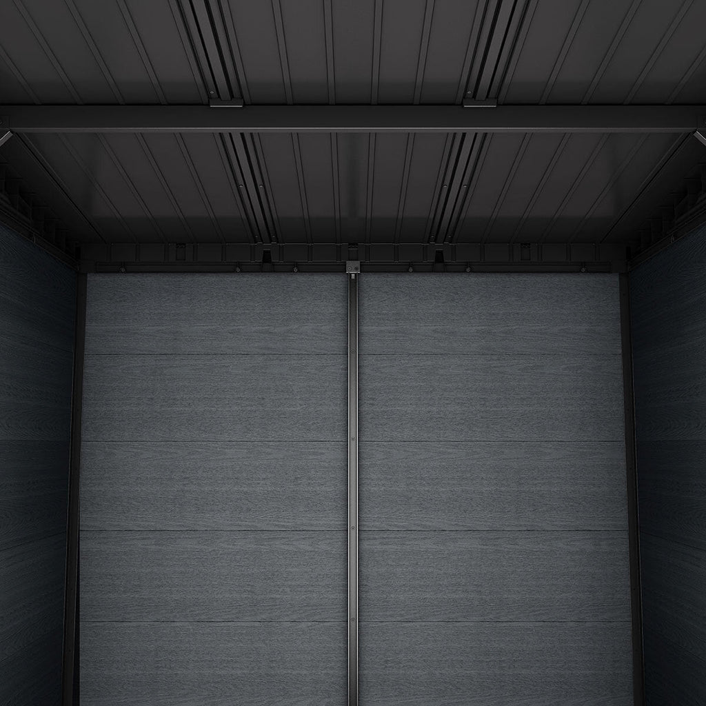 Keter Cortina 9ft 2" x 7ft (2.8 x 2.1m) Storage Shed in Grey