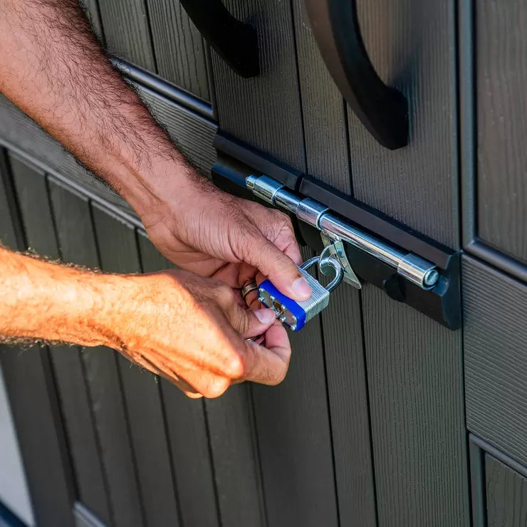 Lifetime 7ft x 12ft (2.14 x 3.57m) Wood Look Storage Shed - Model 60311U