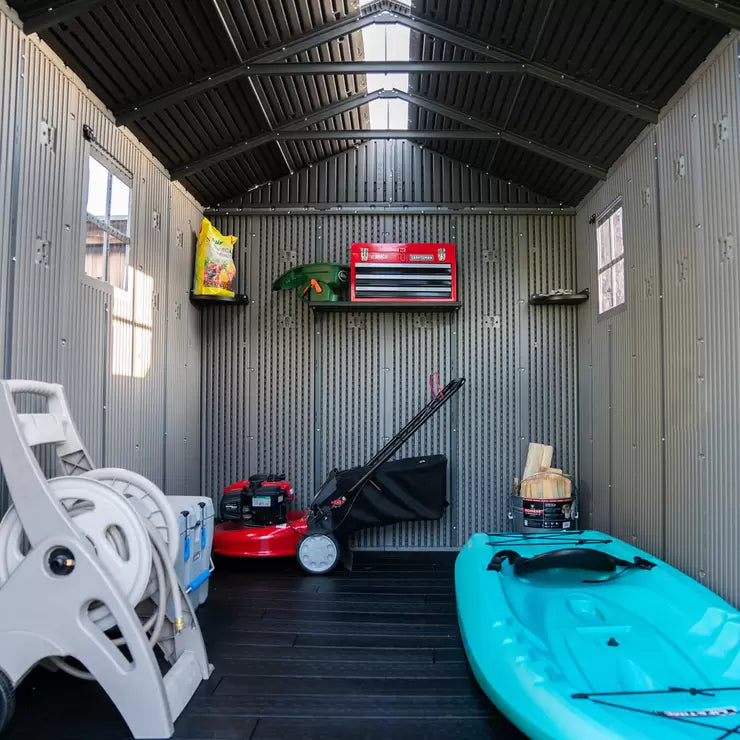 Lifetime 7ft x 12ft (2.14 x 3.57m) Wood Look Storage Shed - Model 60311U