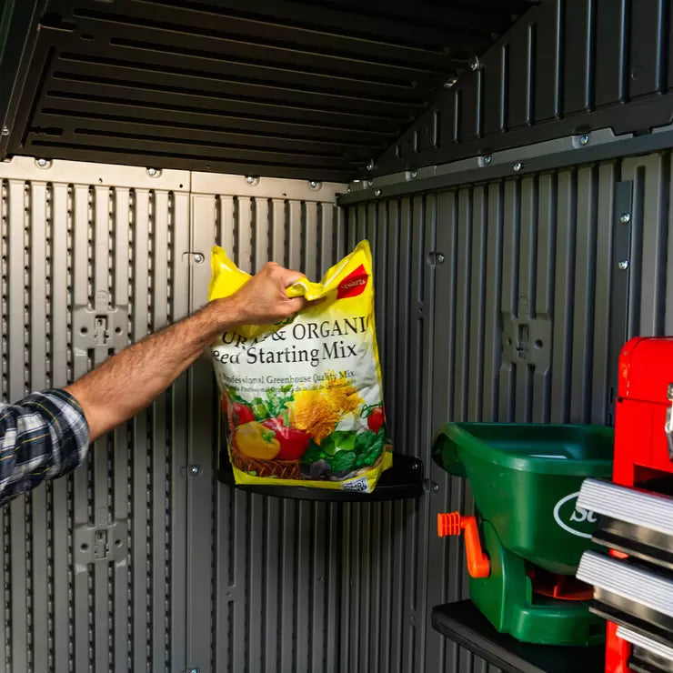 Lifetime 7ft x 12ft (2.14 x 3.57m) Wood Look Storage Shed - Model 60311U