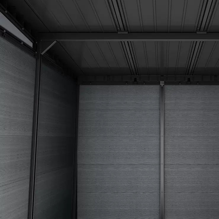 Keter Newton Plus 7ft 4" x 7ft 6" (2.2 x 2.3m) Storage Shed with Side Entry