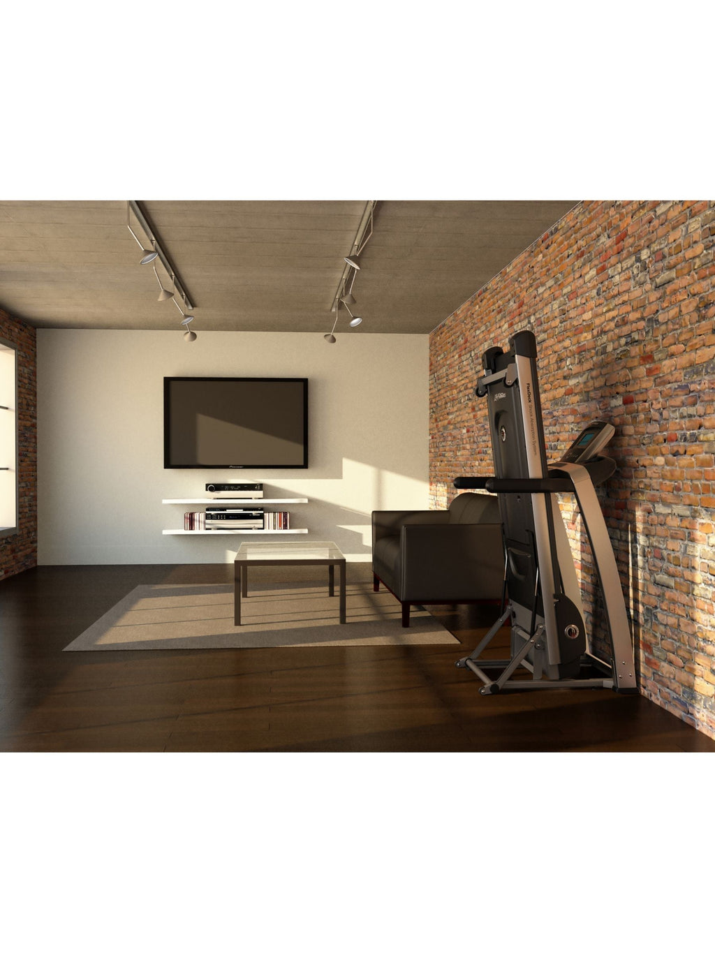 Life Fitness F3 Folding Treadmill, Go Console