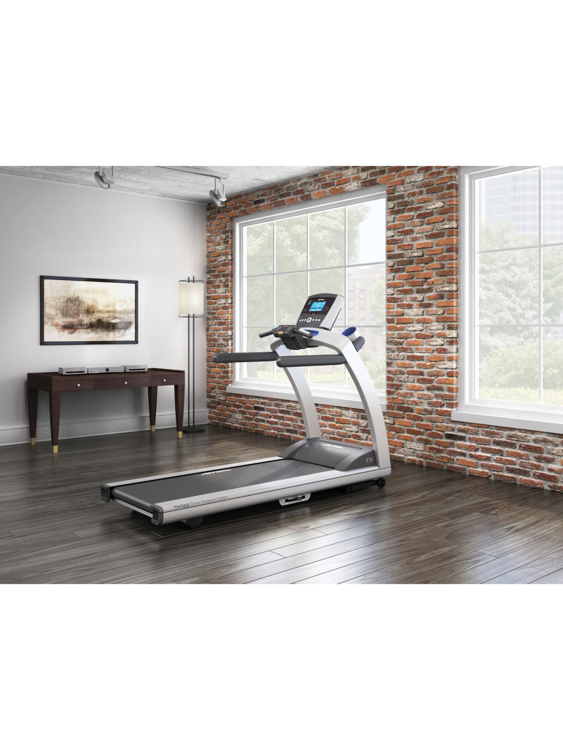 Life Fitness T5 Treadmill, Track Connect Console, Silver