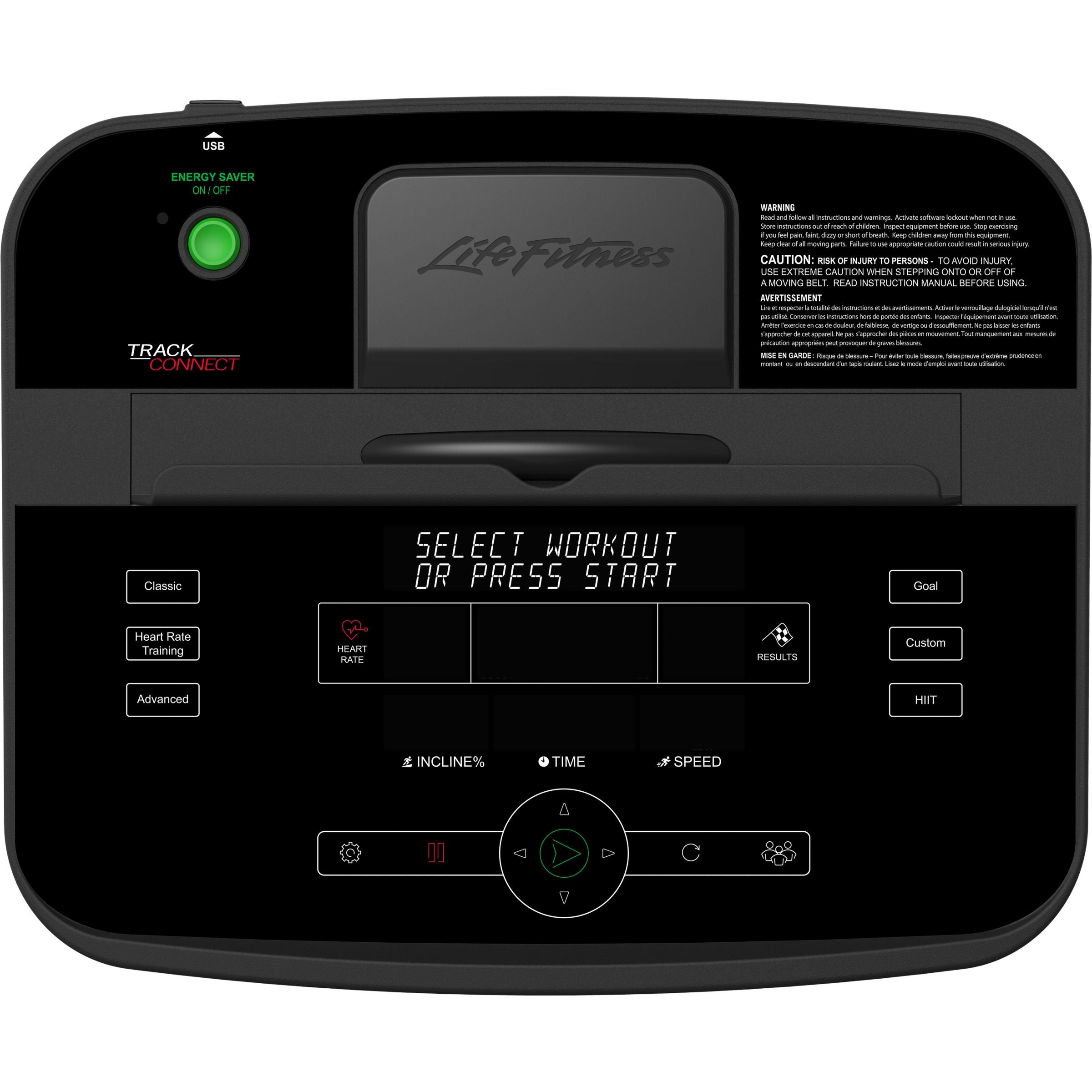 Life Fitness T5 Treadmill, Track Connect Console, Silver