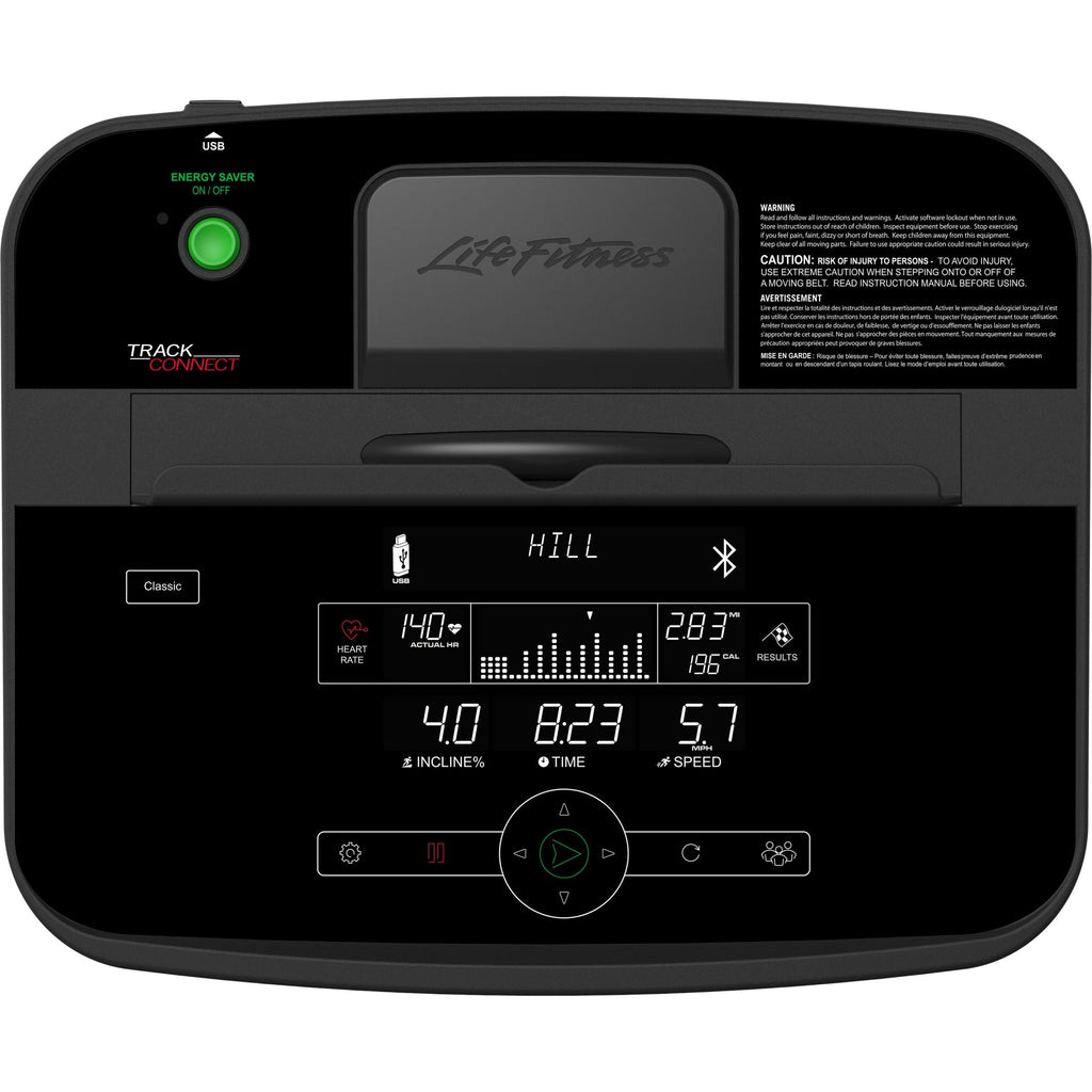 Life Fitness T5 Treadmill, Track Connect Console, Silver