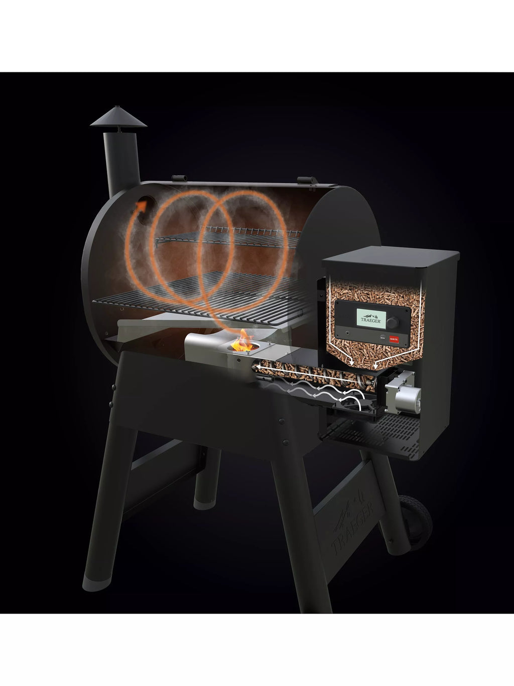 Traeger Pro D2 575 WiFi Connected Wood Pellet BBQ, Black