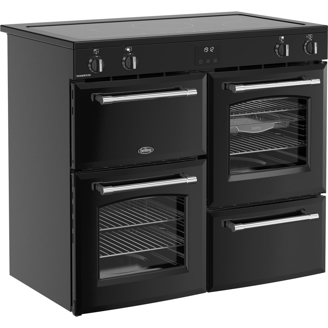Stoves Richmond Deluxe 100Ei 100cm wide Electric Range Cooker with Induction Hob - A Rated