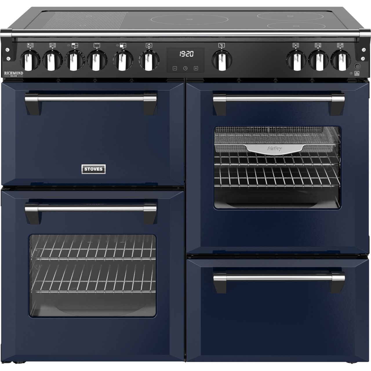 Stoves Richmond Deluxe 100Ei 100cm wide Electric Range Cooker with Induction Hob -  A Rated