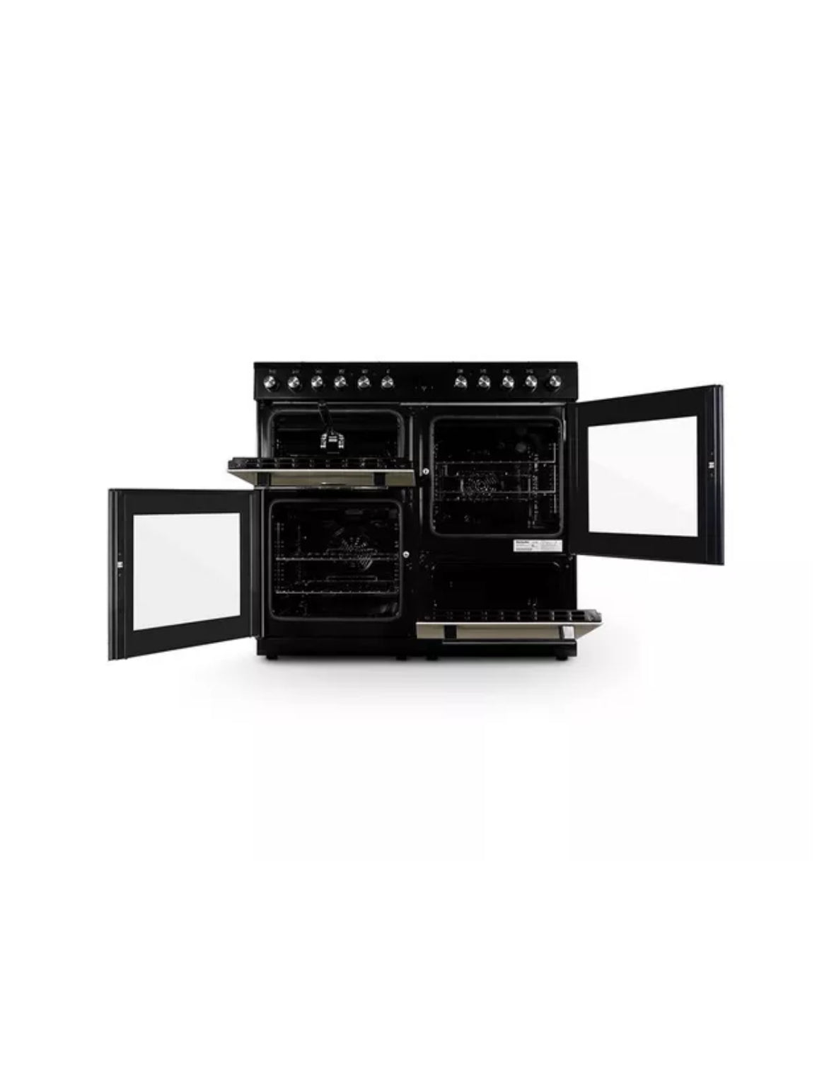 MONTPELLIER MDFRC100C 100 cm Dual Fuel Range Cooker - Cream & Chrome Made in Germany