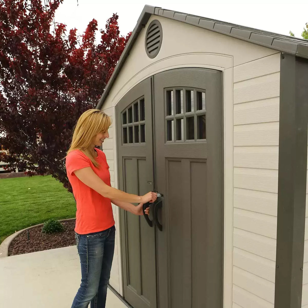 Lifetime 8ft x 20ft (2.4 x 6.1m) Storage Shed - Model 60120 - Made from High-Density Polyethylene (HDPE)