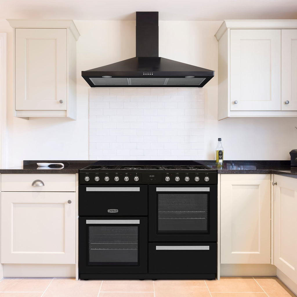 Montpellier MDFRC100K Dual Fuel Range Cooker in Black or Cream