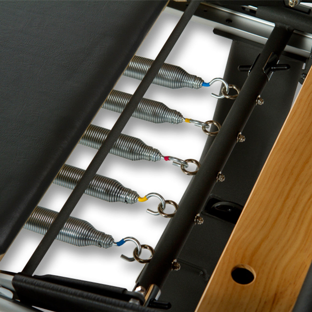 Complete Deluxe Folding Reformer with Integrated Tower and Mat System, Adjustable Carriage, Push-Through Bar, Spring Kit, and Aluminum Frame for Professional Pilates Training