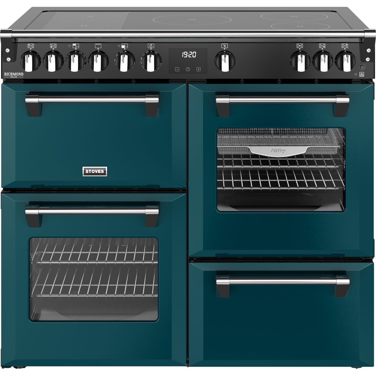 Stoves Richmond Deluxe 100Ei 100cm wide Electric Range Cooker with Induction Hob -  A Rated