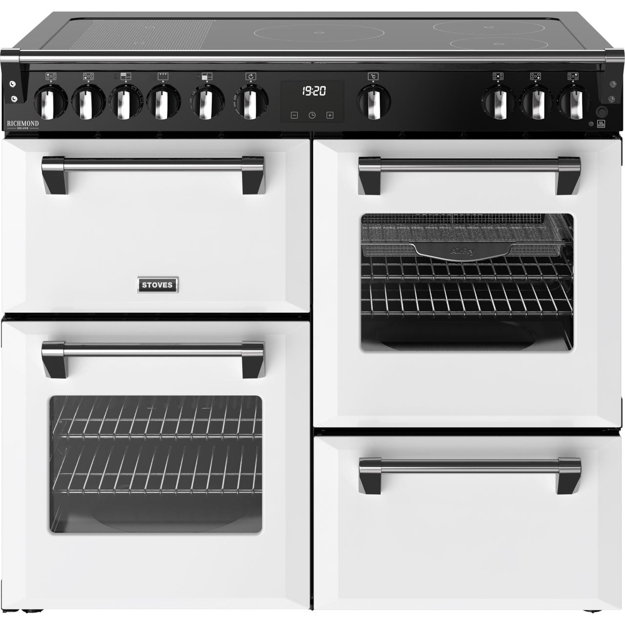 Stoves Richmond Deluxe 100Ei 100cm wide Electric Range Cooker with Induction Hob -  A Rated