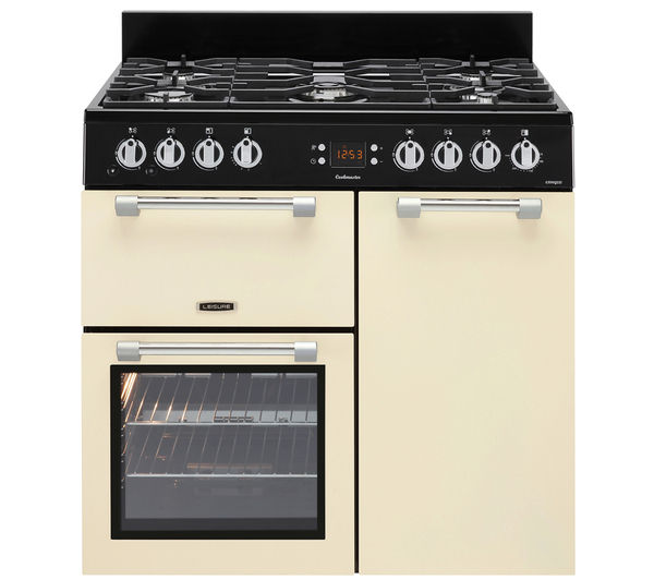 UK BELLING Kensington X90G Gas Range Cooker - Cream & Chrome