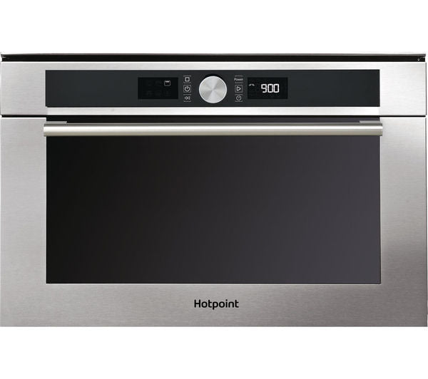 UK HOTPOINT Dynamic Crisp Class 4 MD 454 IX H Built-In Microwave with Grill - Stainless Steel