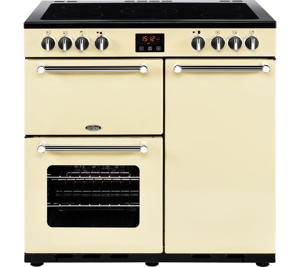 UK STOVES Richmond 90DF 90 cm Dual Fuel Range Cooker - Black & Chrome