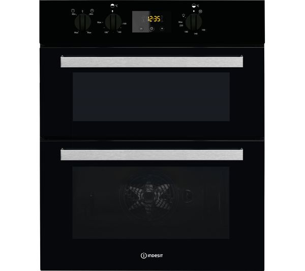 UK STOVES Richmond 90DF 90 cm Dual Fuel Range Cooker - Black & Chrome