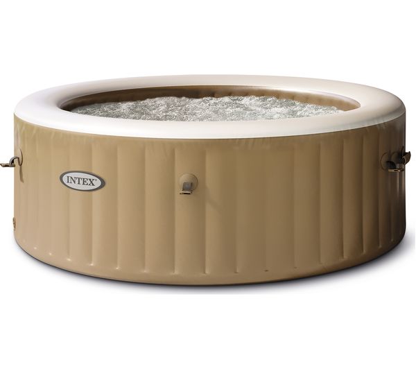 UK INTEX Pure Spa Bubble Massage Inflatable Hot Tub - 8 people, Khaki