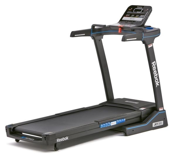 Reebok Jet 300 Series Bluetooth Treadmill - Black Reebok Jet 300 Folding Treadmill + Bluetooth